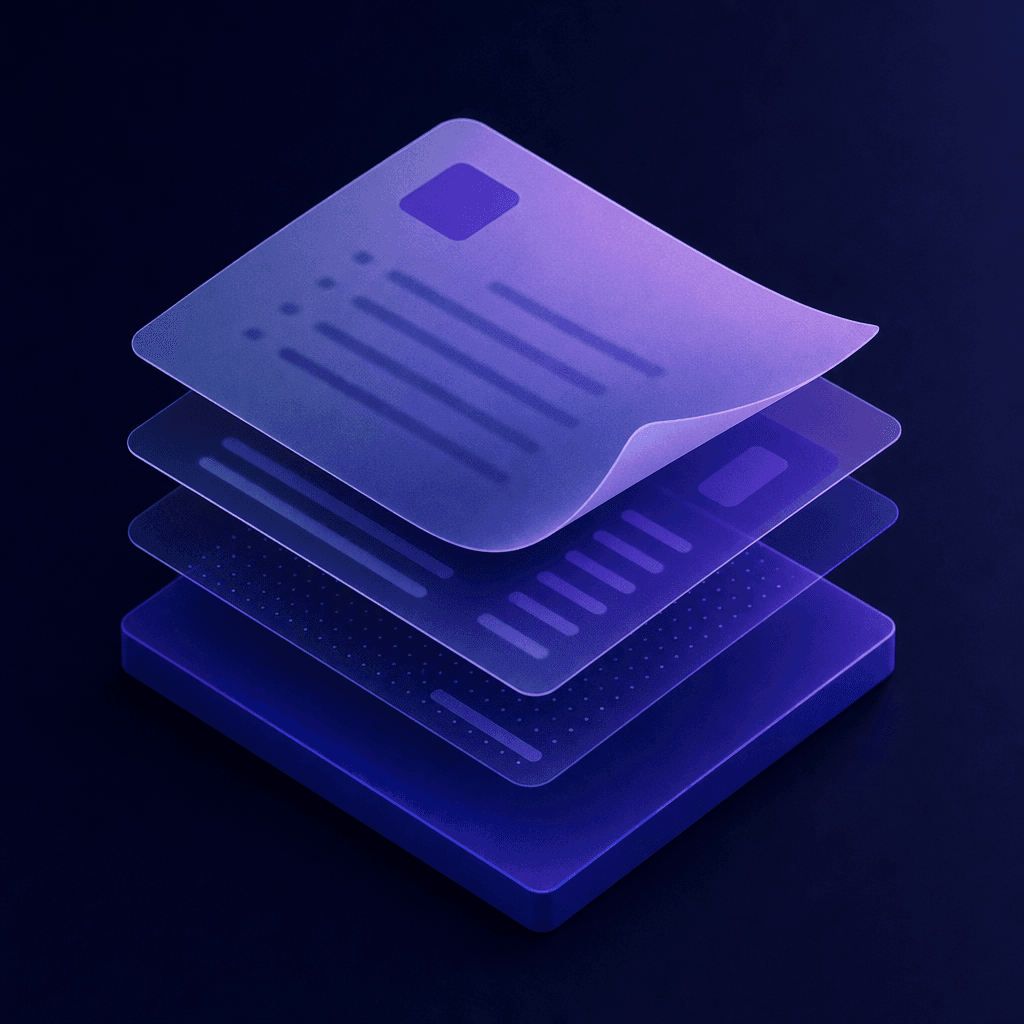 Illustration of stacked sheets of paper